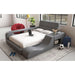 Valari Side Bookcase in Grey PU - Tony’s Furniture Store & Linen (GA) - Multi Location