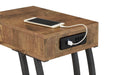 Troy Accent Table with Power Outlet Antique Nutmeg - Tony’s Furniture Store & Linen (GA) - Multi Location