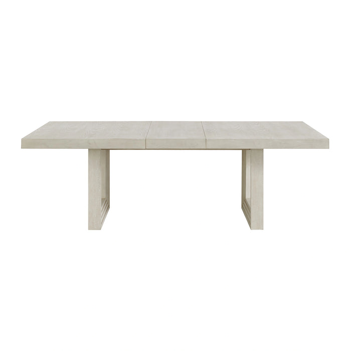 Avalanche Rectangular Dining Table with 18"" Leaf in Antique White - Tony’s Furniture Store & Linen (GA) - Multi Location
