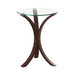 Edgar Round Accent Table Cappuccino - Tony’s Furniture Store & Linen (GA) - Multi Location
