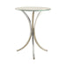 Eloise Round Accent Table with Curved Legs Chrome - Tony’s Furniture Store & Linen (GA) - Multi Location