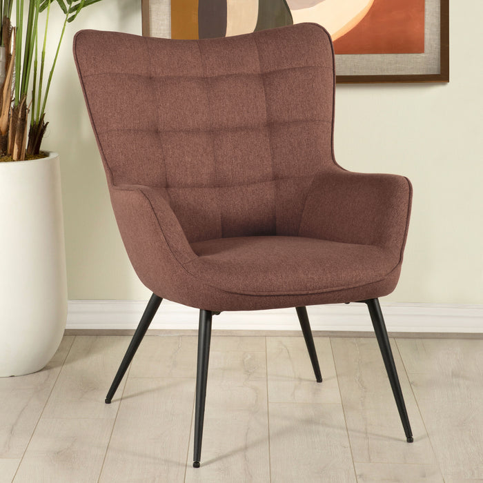 Isla Upholstered Flared Arms Accent Chair with Grid Tufted - Tony’s Furniture Store & Linen (GA) - Multi Location