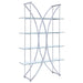 Larson 4-tier Bookcase Chrome and Clear - Tony’s Furniture Store & Linen (GA) - Multi Location