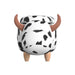 Cow Storage Stool in White and Black - Tony’s Furniture Store & Linen (GA) - Multi Location