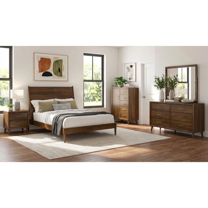 Malibu 2-Drawer Nightstand in Walnut - Tony’s Furniture Store & Linen (GA) - Multi Location