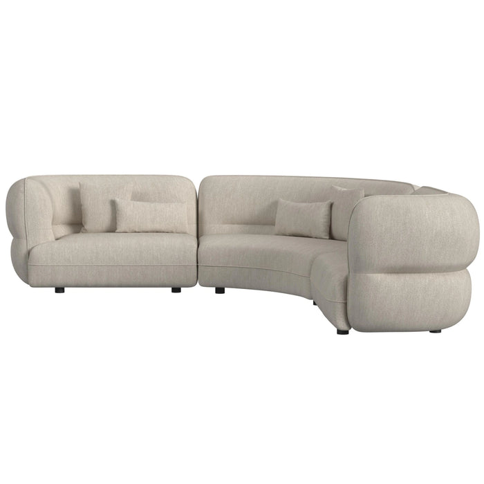 Four Seasons Sectional Set in Woolen Camel with 6 Pillows - Tony’s Furniture Store & Linen (GA) - Multi Location
