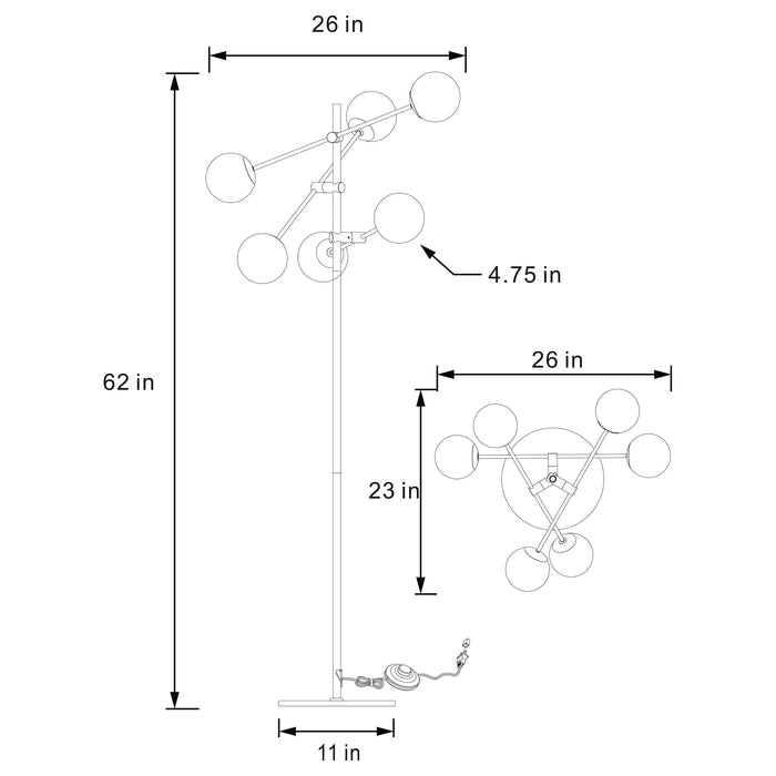 Exline Floor Lamp - Tony’s Furniture Store & Linen (GA) - Multi Location