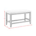 Elodie Counter Bench with Grey Fabric in Charcoal - Tony’s Furniture Store & Linen (GA) - Multi Location