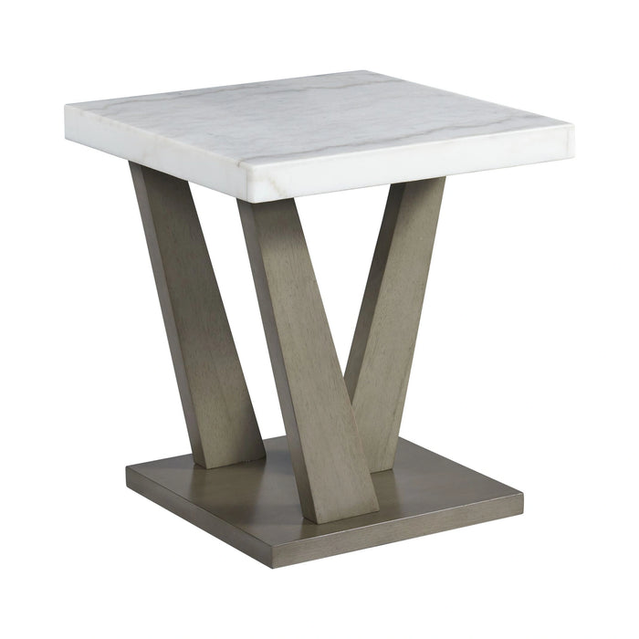 Greta Square End Table in grey - Tony’s Furniture Store & Linen (GA) - Multi Location