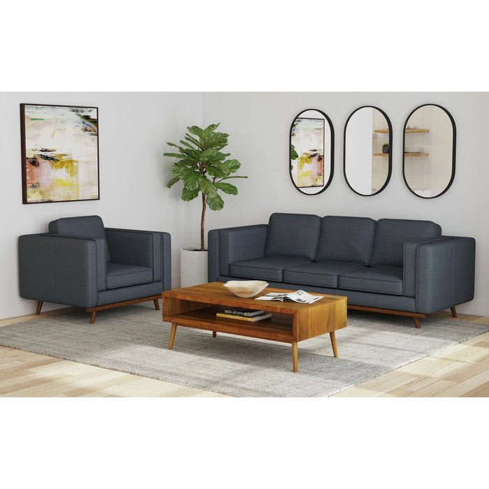Venus Sofa with Cherry Finished Wooden Front - Tony’s Furniture Store & Linen (GA) - Multi Location