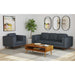 Venus Sofa with Cherry Finished Wooden Front - Tony’s Furniture Store & Linen (GA) - Multi Location