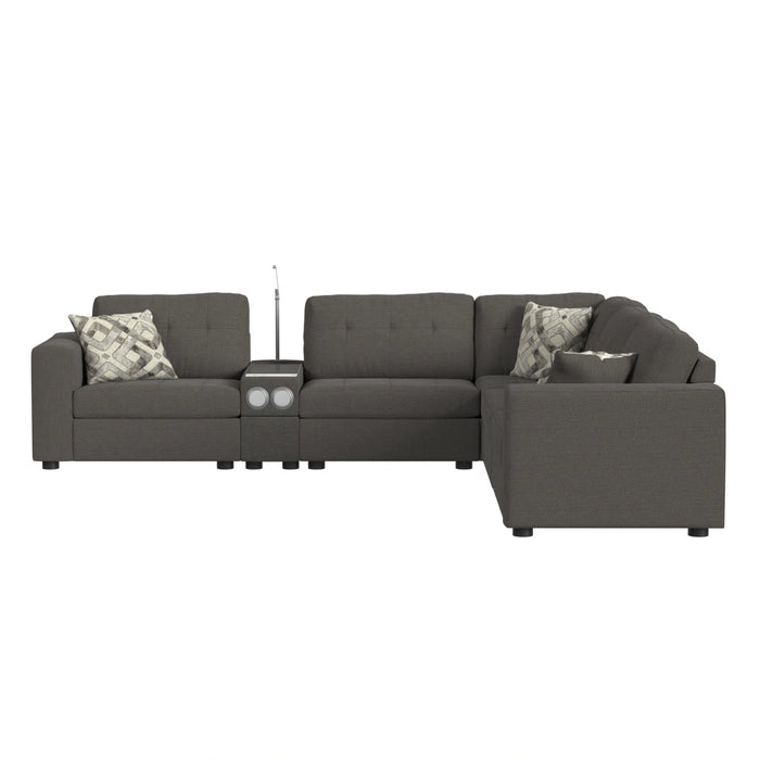 Options One Corner in Palmer Plus Ash with 1 Pillow 20"" - Tony’s Furniture Store & Linen (GA) - Multi Location