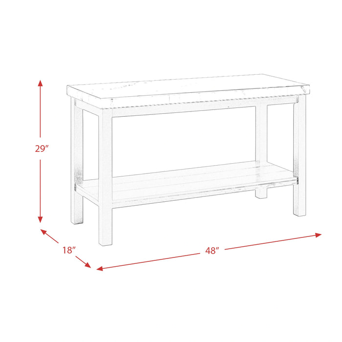 Marcello w/ White Top - Sofa Table - Tony’s Furniture Store & Linen (GA) - Multi Location