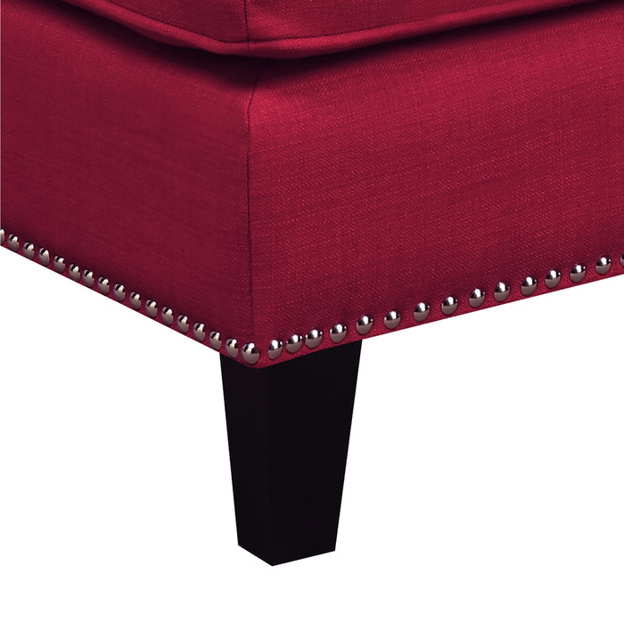 Erica 497 Ottoman W/Chrome Nail (ISTA 3) - Tony’s Furniture Store & Linen (GA) - Multi Location