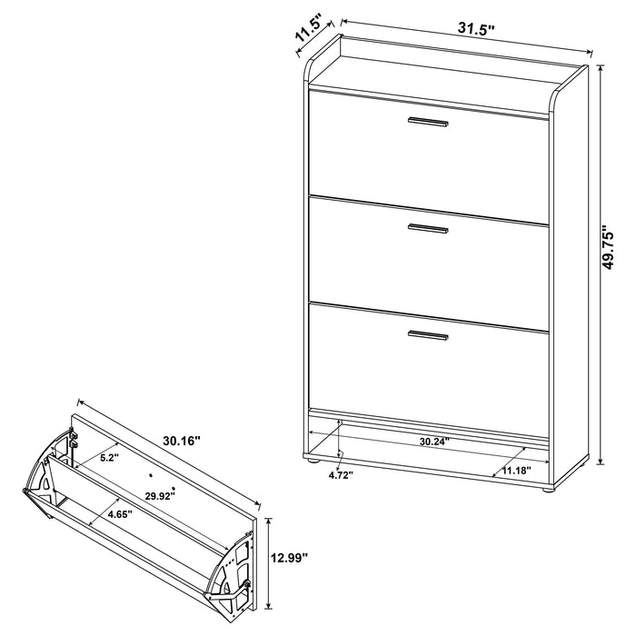 Denia Shoe Cabinet - Tony’s Furniture Store & Linen (GA) - Multi Location