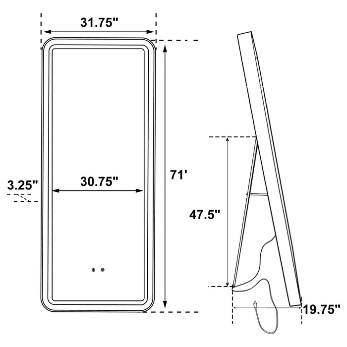 Glendora Standing Mirror - Tony’s Furniture Store & Linen (GA) - Multi Location