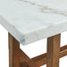 Morris Coffee Table in Espresso W/White Marble Top (3A Packing) - Tony’s Furniture Store & Linen (GA) - Multi Location