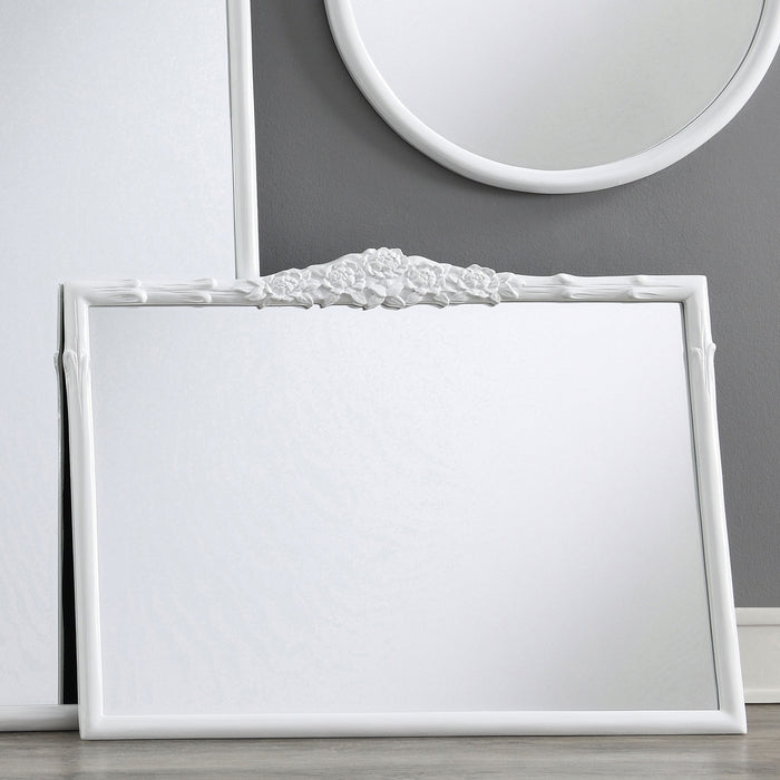 Sylvie French Provincial Rectangular Mantle Mirror - Tony’s Furniture Store & Linen (GA) - Multi Location