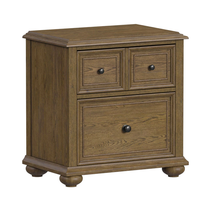 Heritage & Home Nightstand with USBC in Oak Brown - Tony’s Furniture Store & Linen (GA) - Multi Location