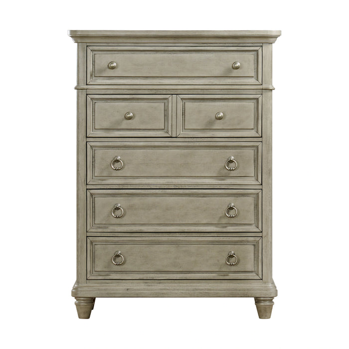 Whit-Ash 5-Drawer Chest in Light Grey - Tony’s Furniture Store & Linen (GA) - Multi Location