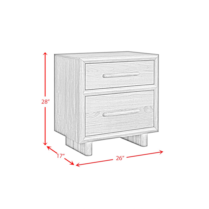 Brisbane UPH Bedroom Set with Boucle Beige and LED in Brown - Tony’s Furniture Store & Linen (GA) - Multi Location
