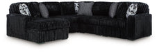 Midnight-Madness Sectional with Chaise - Tony’s Furniture Store & Linen (GA) - Multi Location