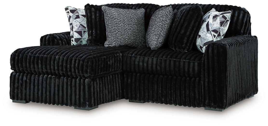 Midnight-Madness Sectional with Chaise - Tony’s Furniture Store & Linen (GA) - Multi Location