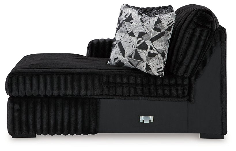 Midnight-Madness Sectional with Chaise - Tony’s Furniture Store & Linen (GA) - Multi Location