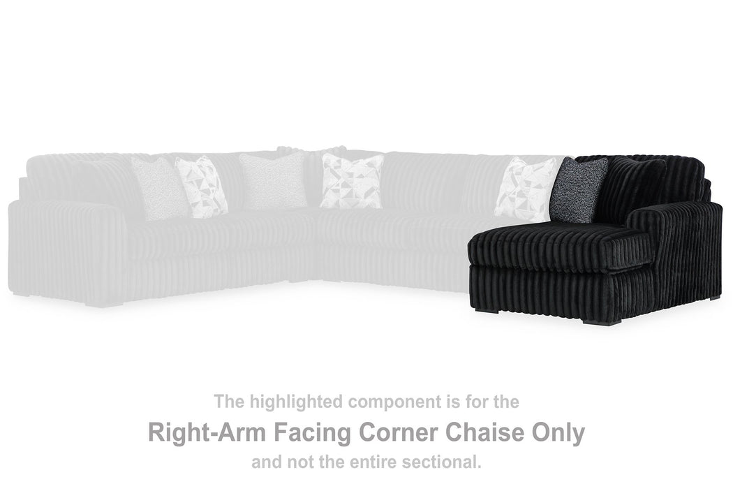 Midnight-Madness Sectional with Chaise - Tony’s Furniture Store & Linen (GA) - Multi Location