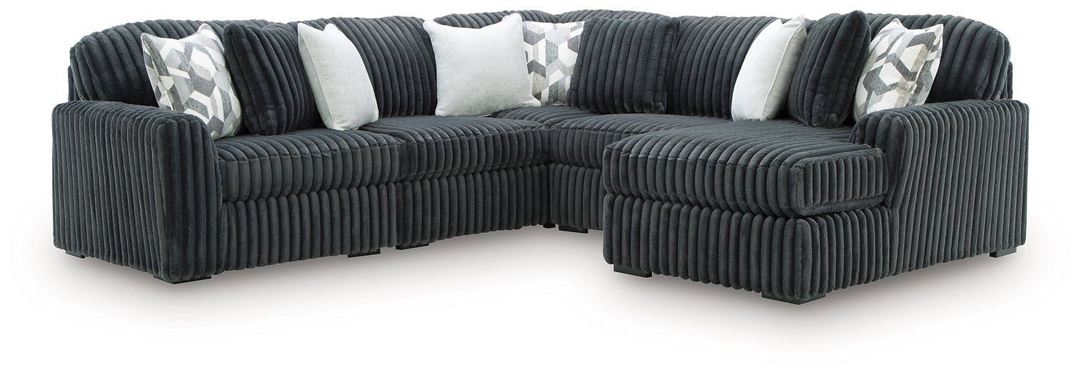 Midnight-Madness Sectional with Chaise - Tony’s Furniture Store & Linen (GA) - Multi Location