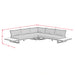 Cabana Three Piece Outdoor Living Set with Dark Grey Olefin in Black - Tony’s Furniture Store & Linen (GA) - Multi Location