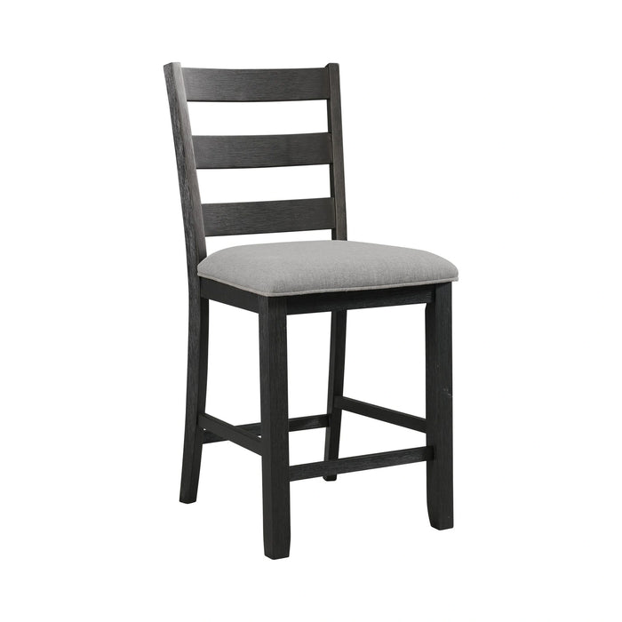 Martin Side Chair with Grey Fabric - Black Finish (2 Per Carton) - Tony’s Furniture Store & Linen (GA) - Multi Location