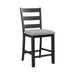 Martin Side Chair with Grey Fabric - Black Finish (2 Per Carton) - Tony’s Furniture Store & Linen (GA) - Multi Location