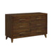 Malia 6-Drawer Dresser in Walnut - Tony’s Furniture Store & Linen (GA) - Multi Location
