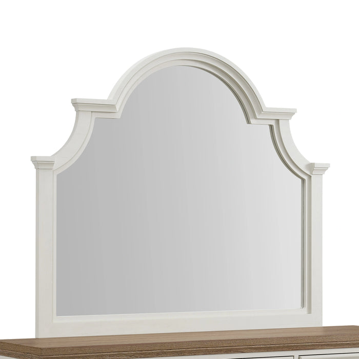 Eastwood Youth Dresser and Mirror Set in Brown and Off-White - Tony’s Furniture Store & Linen (GA) - Multi Location