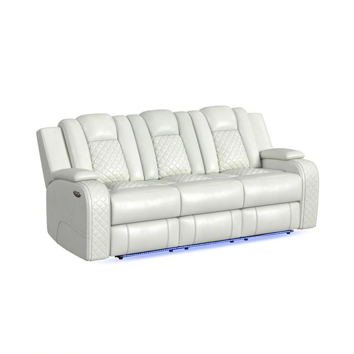 Carlo Power Motion Sofa with Power Headrest, Dropdown Table, Power Strip, LED and Reading Light - Tony’s Furniture Store & Linen (GA) - Multi Location
