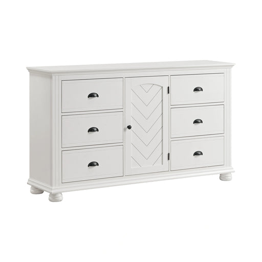 Kona 6-Drawer Dresser in White - Tony’s Furniture Store & Linen (GA) - Multi Location