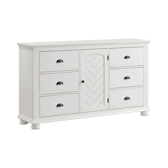 Kona 6-Drawer Dresser in White - Tony’s Furniture Store & Linen (GA) - Multi Location