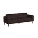 Destiny Sofa with Wood Front in Pebble Brown - Tony’s Furniture Store & Linen (GA) - Multi Location