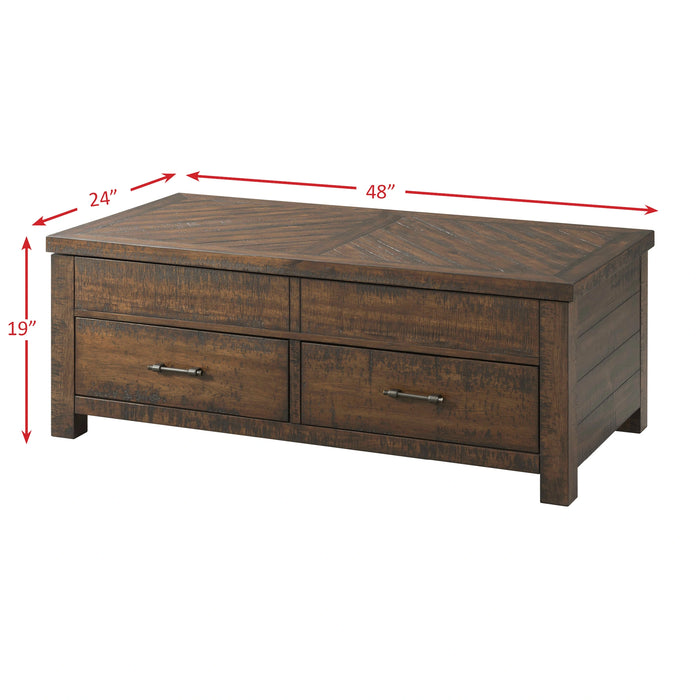 Jax Coffee Table W/Lift Top in Cherry - Tony’s Furniture Store & Linen (GA) - Multi Location