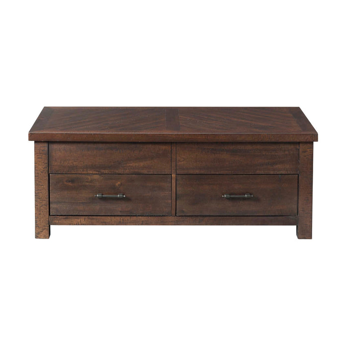 Jax Coffee Table W/Lift Top in Cherry - Tony’s Furniture Store & Linen (GA) - Multi Location