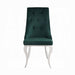 Dekel Green Fabric & Stainless Steel Side Chair - Tony’s Furniture Store & Linen (GA) - Multi Location