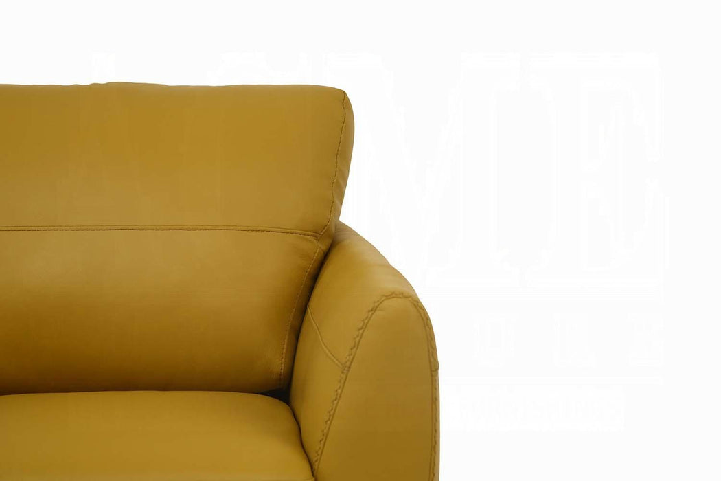 Valeria Mustard Leather Sofa - Tony’s Furniture Store & Linen (GA) - Multi Location