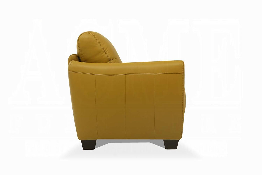 Valeria Mustard Leather Sofa - Tony’s Furniture Store & Linen (GA) - Multi Location