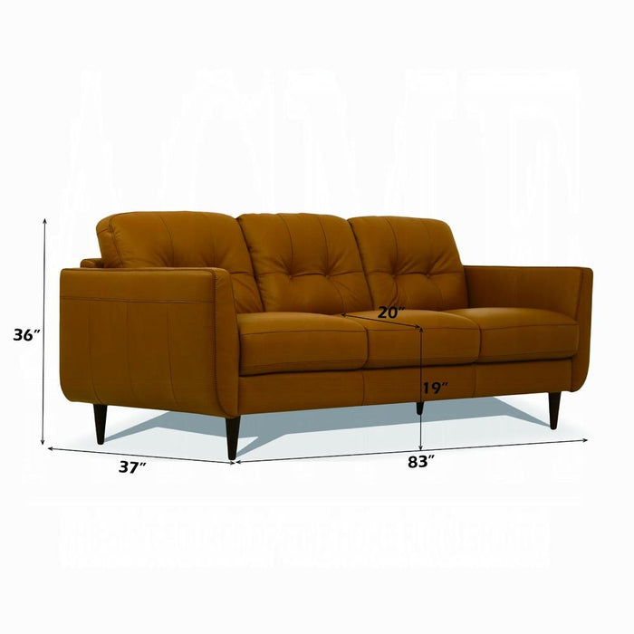 Radwan Camel Leather Sofa - Tony’s Furniture Store & Linen (GA) - Multi Location