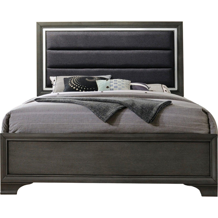 Acme Furniture Carine II Queen Panel Bed in Gray 26260Q - Tony’s Furniture Store & Linen (GA) - Multi Location