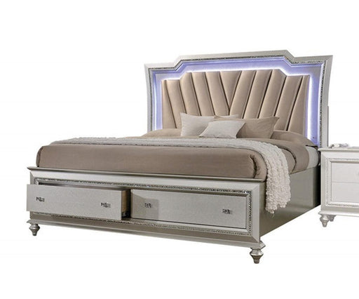 Acme Furniture Kaitlyn Queen Storage Bed in Champagne - Tony’s Furniture Store & Linen (GA) - Multi Location