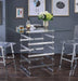 Acme Furniture Nadie Square Counter Height Table in Chrome 72590 - Tony’s Furniture Store & Linen (GA) - Multi Location