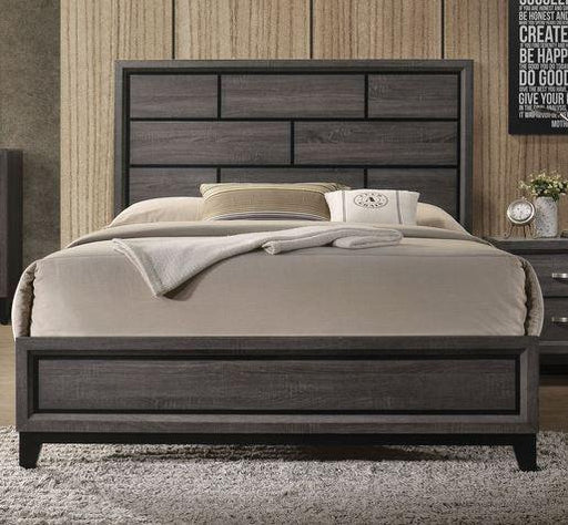 Acme Furniture Valdemar Queen Panel Bed in Weathered Gray 27050Q - Tony’s Furniture Store & Linen (GA) - Multi Location