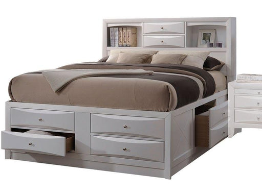 Acme Ireland King Storage Bed in White 21696EK - Tony’s Furniture Store & Linen (GA) - Multi Location